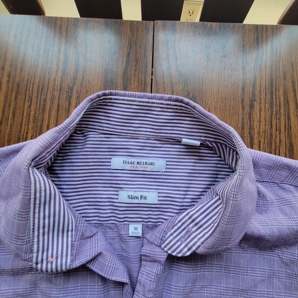 Isaac Mizrahi Slim Fit Button Down Shirt - Picture 3 of 5